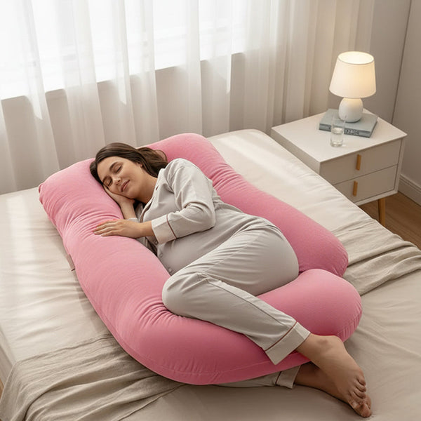 Luxury Cozy Plush G Shape Pregnancy Pillow XL Size