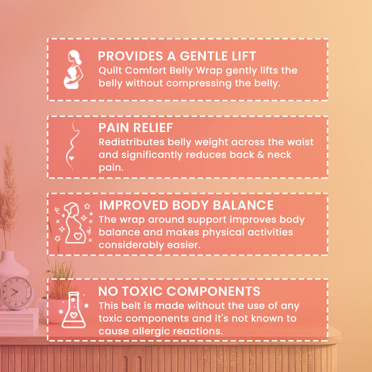 Maternity Support & Pelvic Relief Belt | Adjustable 3-in-1 Pregnancy Support