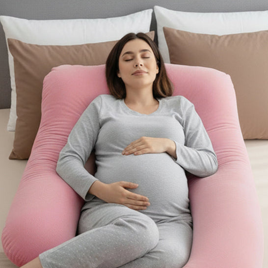 Luxury Cozy Plush G Shape Pregnancy Pillow XL Size