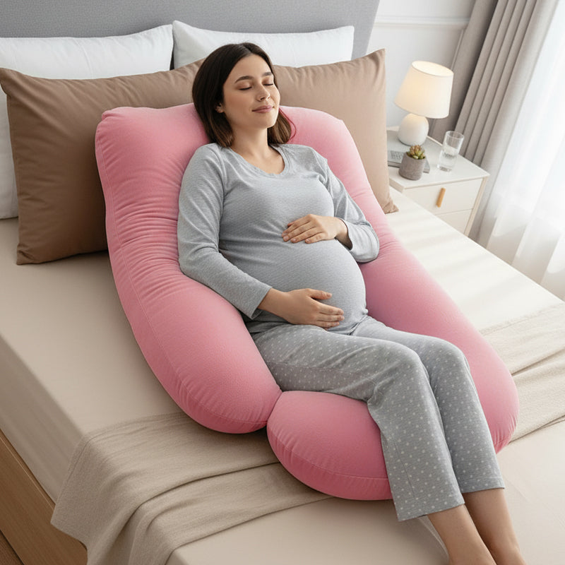 Luxury Cozy Plush G Shape Pregnancy Pillow XL Size