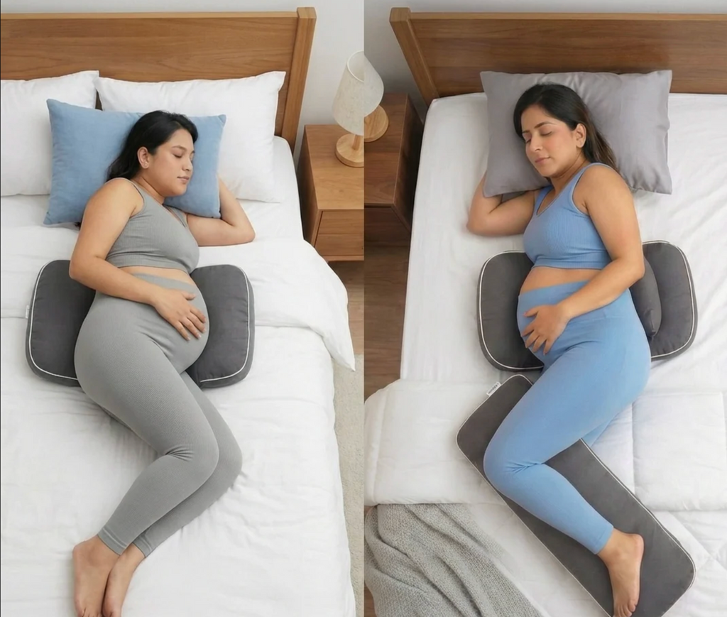 Premium Pregnancy Wedge Pillow – Compact Belly & Back Support Cushion