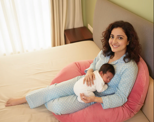 Luxury U-Shaped Body Pillow – XXL Orthopedic Maternity Support with Cooling Bamboo Cover