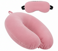 Quilt Comfort - Neck Pillow & Blackout Eye Mask Combo