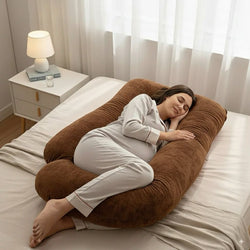 Luxury Cozy Plush G Shape Pregnancy Pillow XL Size