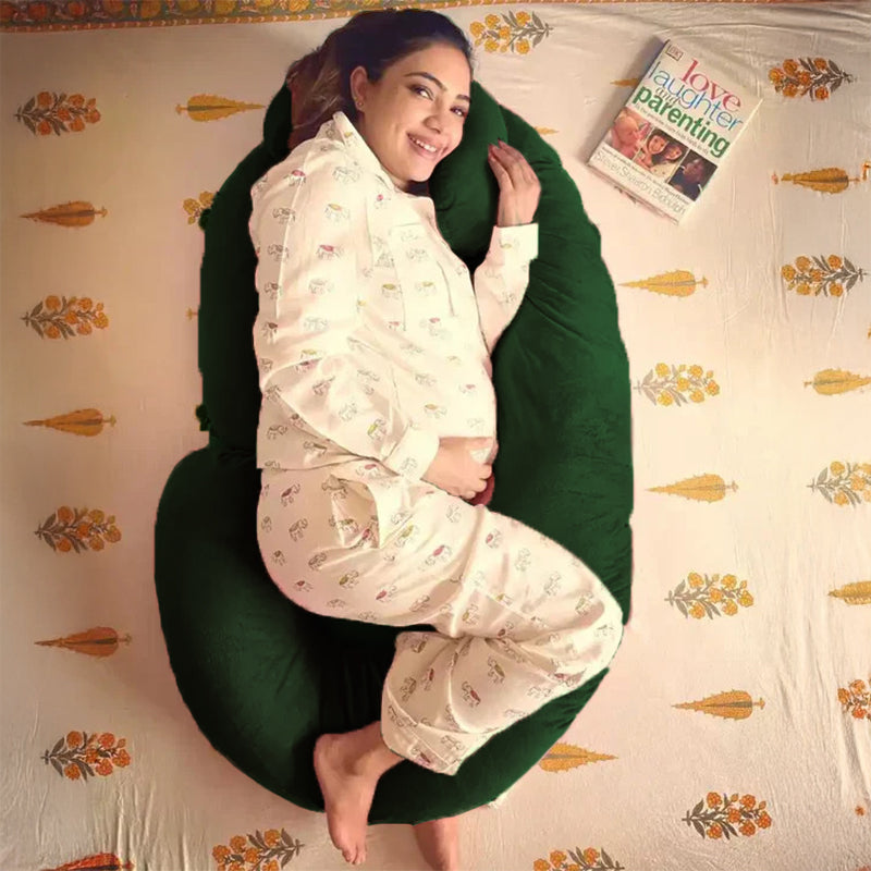Luxury Cozy Plush C Shape Pregnancy Pillow XL Size