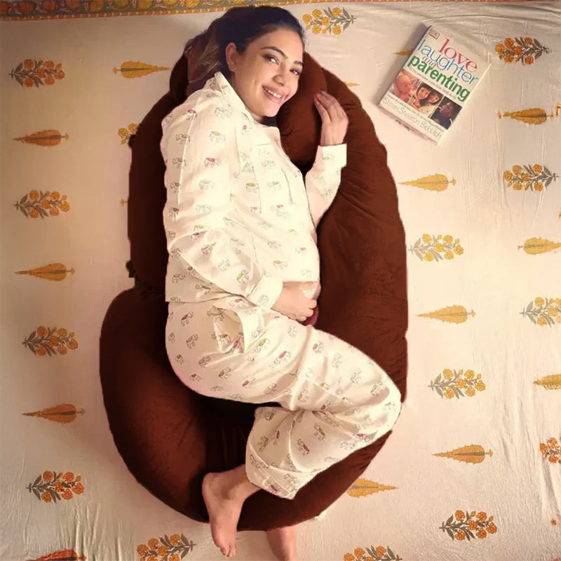 Luxury Cozy Plush C Shape Pregnancy Pillow XL Size
